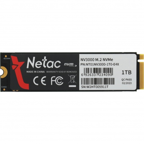 Накопитель SSD Netac NV3000 1.0Tb (NT01NV3000-1T0-E4X) - фото 4