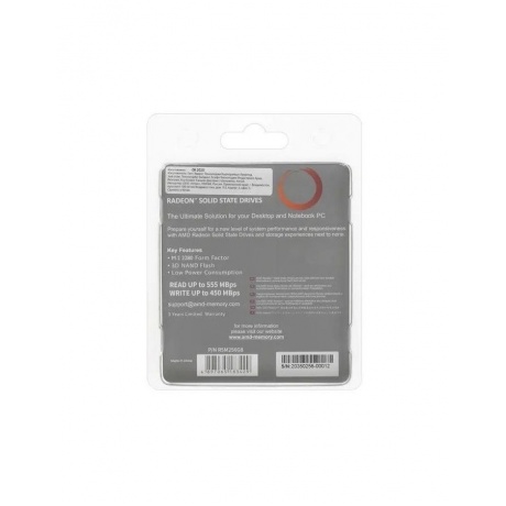 Накопитель SSD AMD 256Gb (R5M256G8) - фото 3