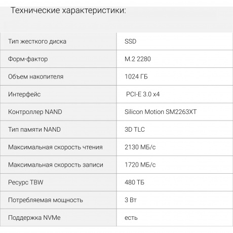Накопитель SSD Digma 1Tb (DGSM3001TS33T) - фото 8
