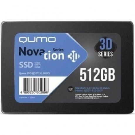 Накопитель SSD Qumo Novation TLC 3D 512Gb Q3DT-512GSCY