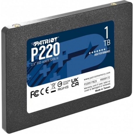 Накопитель SSD 2.5" Patriot 1.0TB P220 (P220S1TB25) - фото 2