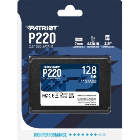 Накопитель SSD 2.5" Patriot 128GB P220 (P220S128G25) - фото 5
