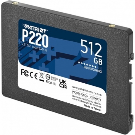 Накопитель SSD 2.5" Patriot 512GB P220 (P220S512G25) - фото 2