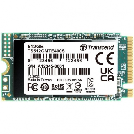 Накопитель SSD M.2 2242 Transcend 512GB MTE400S (TS512GMTE400S) - фото 1