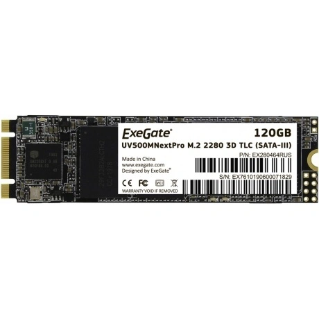 Накопитель SSD Exegate M.2 2280 120GB NextPro UV500TS120 (SATA-I...