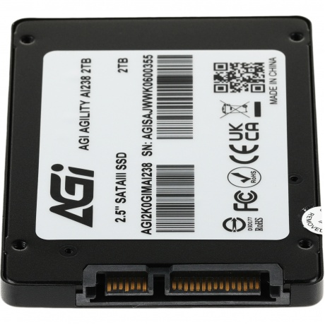Накопитель SSD AGi SATA III 2Tb AGI2K0GIMAI238 2.5" - фото 4