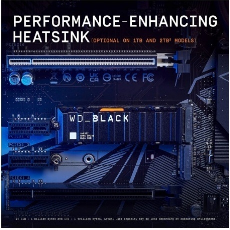 Накопитель SSD WD BLACK SN850X 1TB (WDS100T2XHE) - фото 5