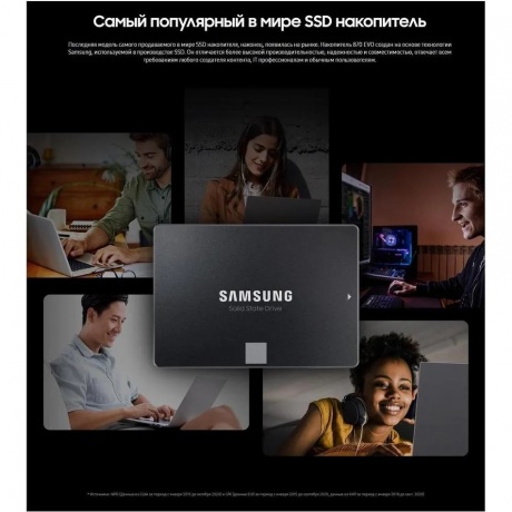 Накопитель SSD Samsung 870 EVO 4TB (MZ-77E4T0B/EU) - фото 11