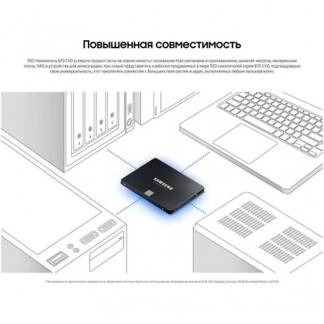 Накопитель SSD Samsung 870 EVO 4TB (MZ-77E4T0B/EU) - фото 13