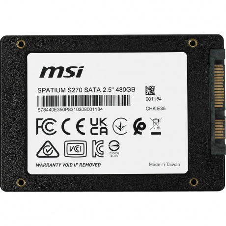 Накопитель SSD MSI SPATIUM S270 480GB (S78-440E350-P83) - фото 2
