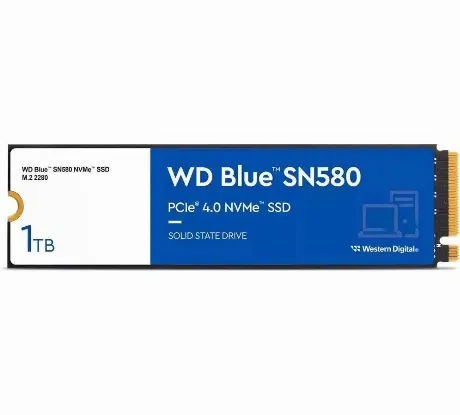 Накопитель SSD WD Blue SN580 1000GB M.2 (WDS100T3B0E)