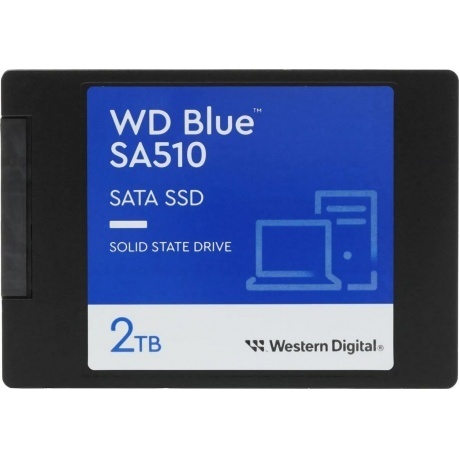 Накопитель SSD WD Blue 2.5" 2TB Blue (WDS200T3B0A) - фото 1