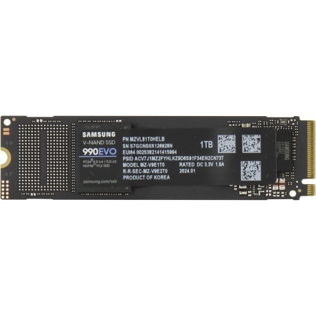 Накопитель SSD Samsung 2000Gb 990 EVOl (MZ-V9E2T0BW) - фото 2