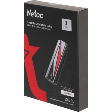 Внешний накопитель Netac ZX20L 1Tb [NT01ZX20L-001T-32BK] - фото 5