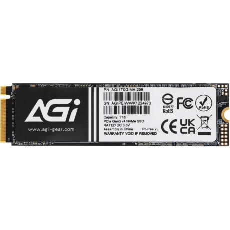 Накопитель SSD AGi 1Tb (AGI1T0GIMAI298-CB) - фото 1