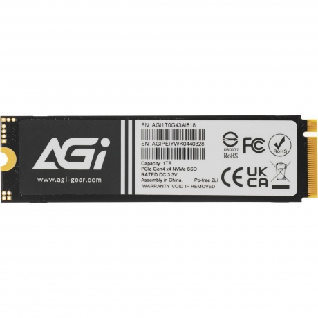 Накопитель SSD AGi 1Tb (AGI1T0G43AI818-CB) - фото 5