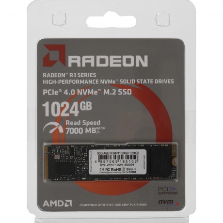 Накопитель SSD AMD 1Tb Radeon (R3MP41024G8) - фото 6