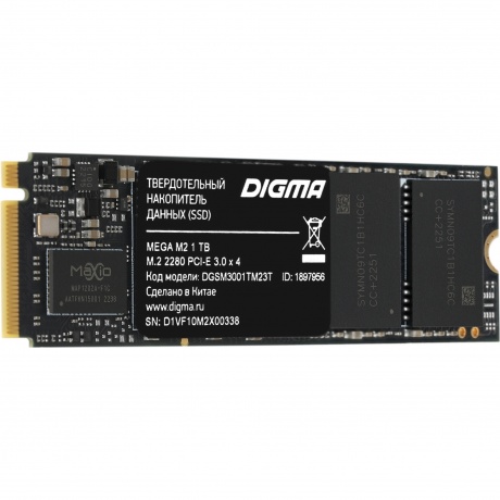 Накопитель SSD Digma 1Tb Mega (DGSM3001TM23T) - фото 5