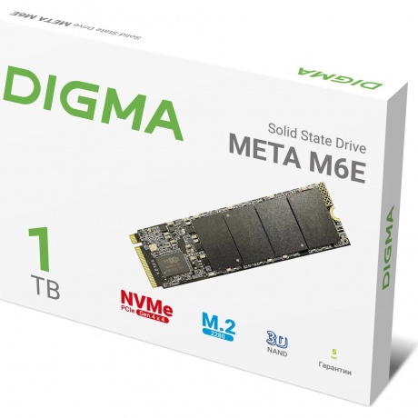 Накопитель SSD Digma 1Tb Meta M6E (DGSM4001TM6ET) - фото 3
