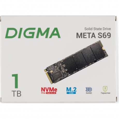 Накопитель SSD Digma 1Tb Meta S69 (DGSM4001TS69T) - фото 7