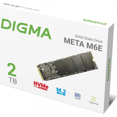 Накопитель SSD Digma 2Tb Meta M6E (DGSM4002TM6ET) - фото 3
