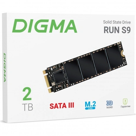 Накопитель SSD Digma SATA-III 2Tb Run S9 (DGSR1002TS93T)