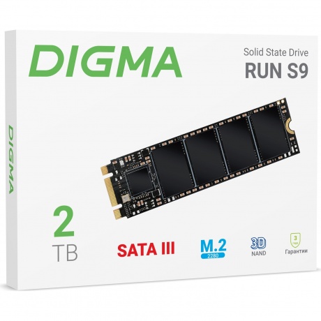 Накопитель SSD Digma SATA-III 2Tb Run S9 (DGSR1002TS93T) - фото 4