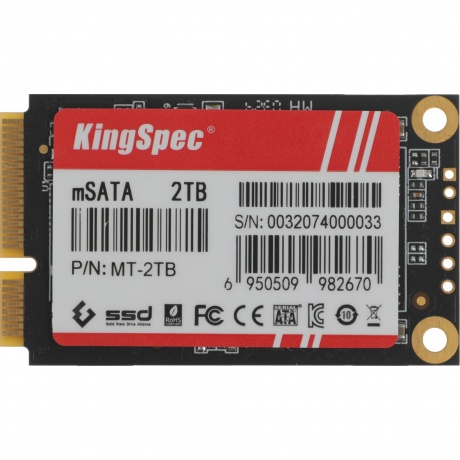 Накопитель SSD Kingspec SATA-III 2TB mSATA (MT-2TB) - фото 1