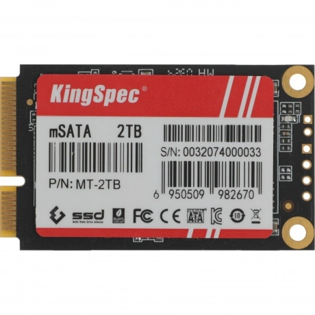 Накопитель SSD Kingspec SATA-III 2TB mSATA (MT-2TB)