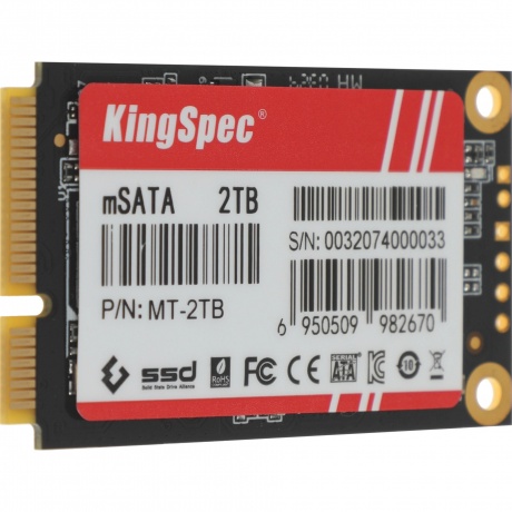 Накопитель SSD Kingspec SATA-III 2TB mSATA (MT-2TB) - фото 5