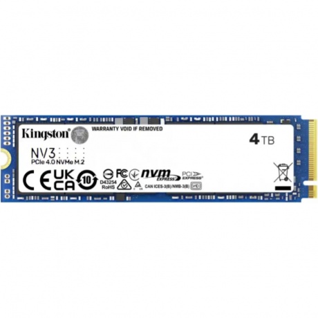 Накопитель SSD Kingston 4Tb (SNV3S/4000G) - фото 1