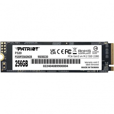 Накопитель SSD Patriot 256GB P320 (P320P256GM28) - фото 1