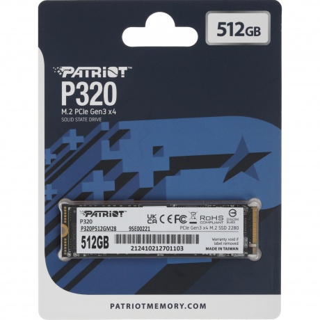 Накопитель SSD Patriot 512GB P320 (P320P512GM28) - фото 5