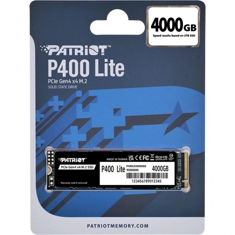 Накопитель SSD Patriot 4Tb P400 Lite (P400LP4KGM28H) - фото 3