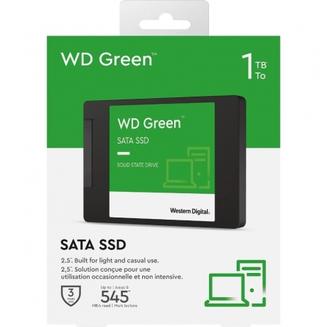 Накопитель SSD WD S SATA-III 1TB Green (WDS100T3G0A) - фото 5