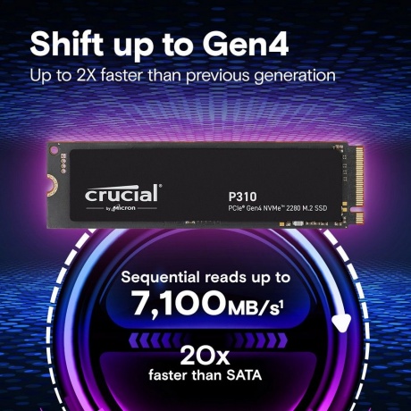 Накопитель SSD Crucial P310 500GB (CT500P310SSD8) - фото 2