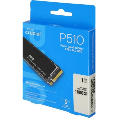 Накопитель SSD Crucial P510 1TB (CT1000P510SSD8) - фото 14