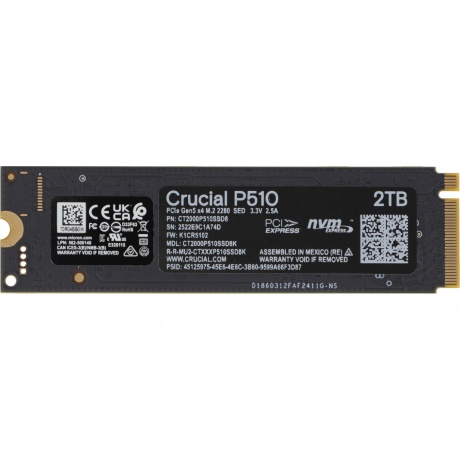 Накопитель SSD Crucial P510 2TB (CT2000P510SSD8) - фото 9