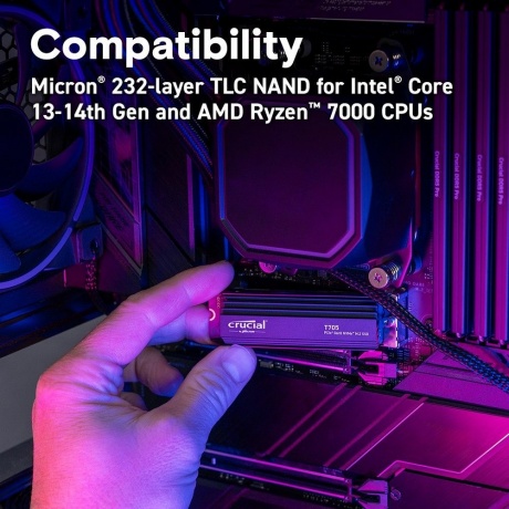 Накопитель SSD Crucial T705 4TB (CT4000T705SSD5) - фото 7