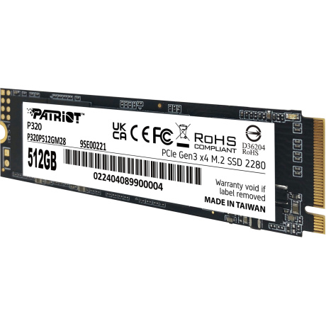 Накопитель SSD M.2 2280 512GB P320 P320P512GM28 PATRIOT - фото 2