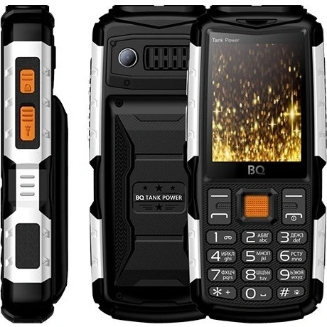 Мобильный телефон BQ 2430 Tank Power Black Silver