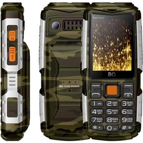 Мобильный телефон BQ 2430 Tank Power Camo Silver - фото 3