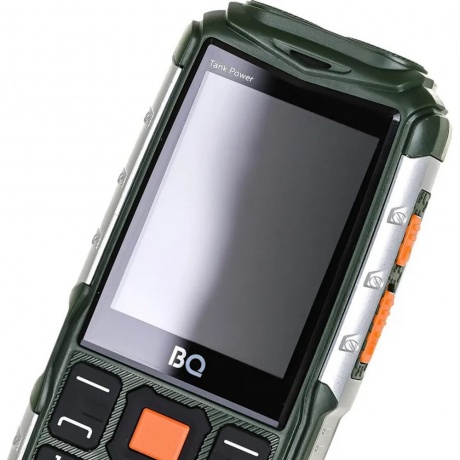 Мобильный телефон BQ 2430 Tank Power Green Silver - фото 12