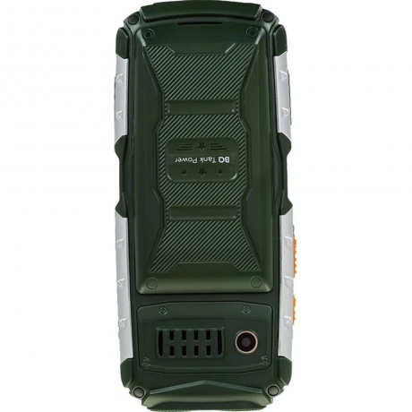 Мобильный телефон BQ 2430 Tank Power Green Silver - фото 4