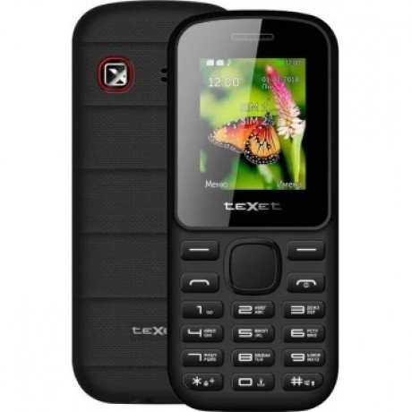 Мобильный телефон teXet TM-130 Black-Red - фото 1