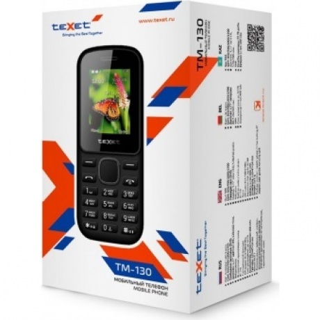 Мобильный телефон teXet TM-130 Black-Red - фото 6