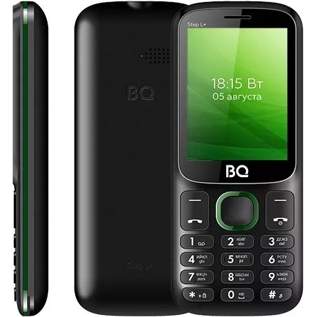 Мобильный телефон BQ 2440 Step L+ Black/Green - фото 6