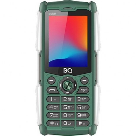 Мобильный телефон BQ 2449 Hammer Green - фото 1