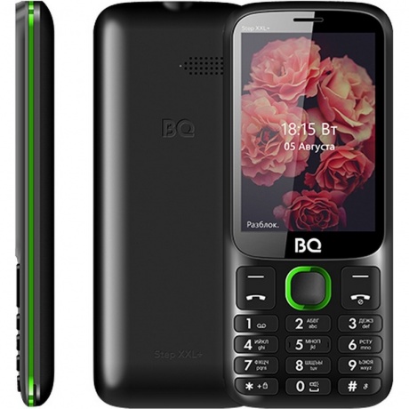 Мобильный телефон BQ 3590 Step XXL+ Black/Green - фото 1