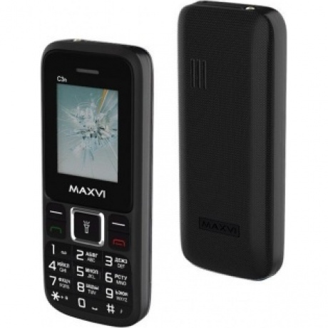Мобильный телефон MAXVI C3N BLACK - фото 1